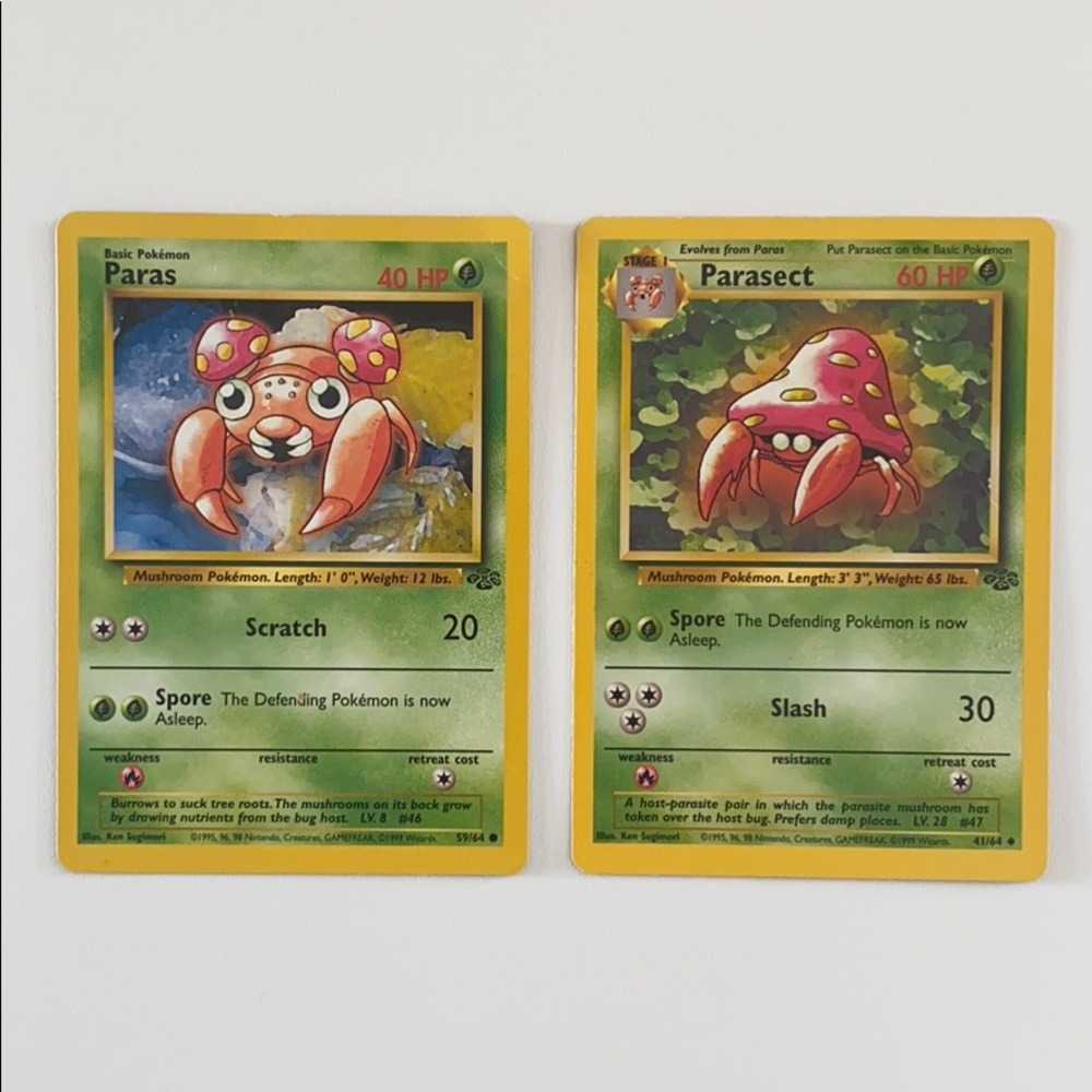 Pokémon Vintage 1999 - Jungle - Paras Evolution